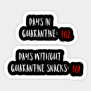 Quarantine Snacks Sticker